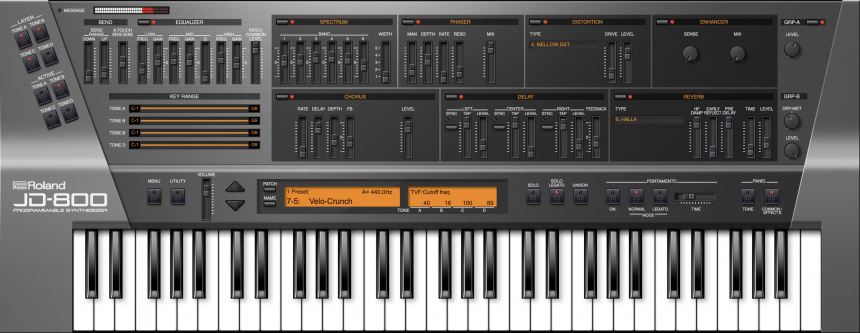 Roland JD-800 en Roland Cloud